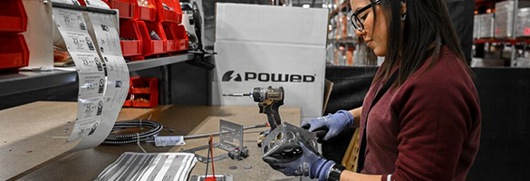 Engineer building a part as part of specialized manufacturing processes to ensure precision and quality