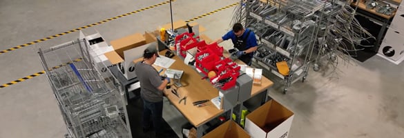 Central hub for prefabrication manufacturing