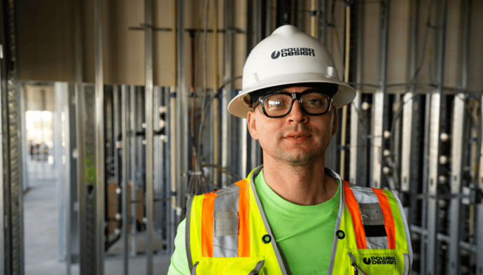 Construction worker at the job site