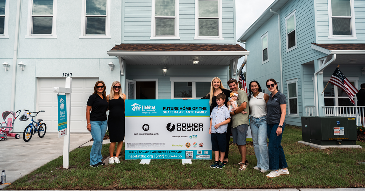 Power Design Receives Habitat For Humanity's Golden Hammer Award